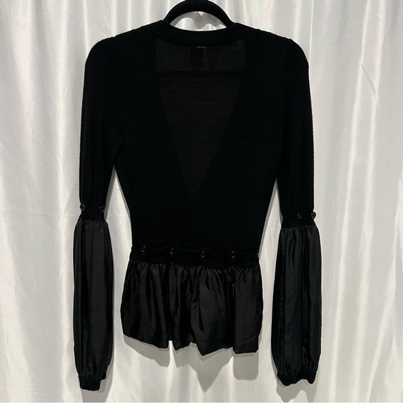 Bird by Juicy Couture Silk Flounce Cardigan - Picture 6 of 8